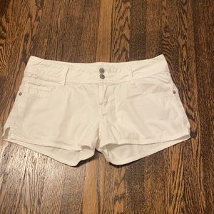 Paris Blues White Jean Shorts